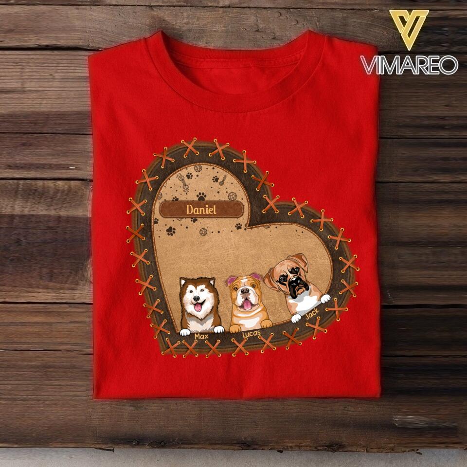 Personalized Dog Lover Tshirt Printed 22MAY-DT04