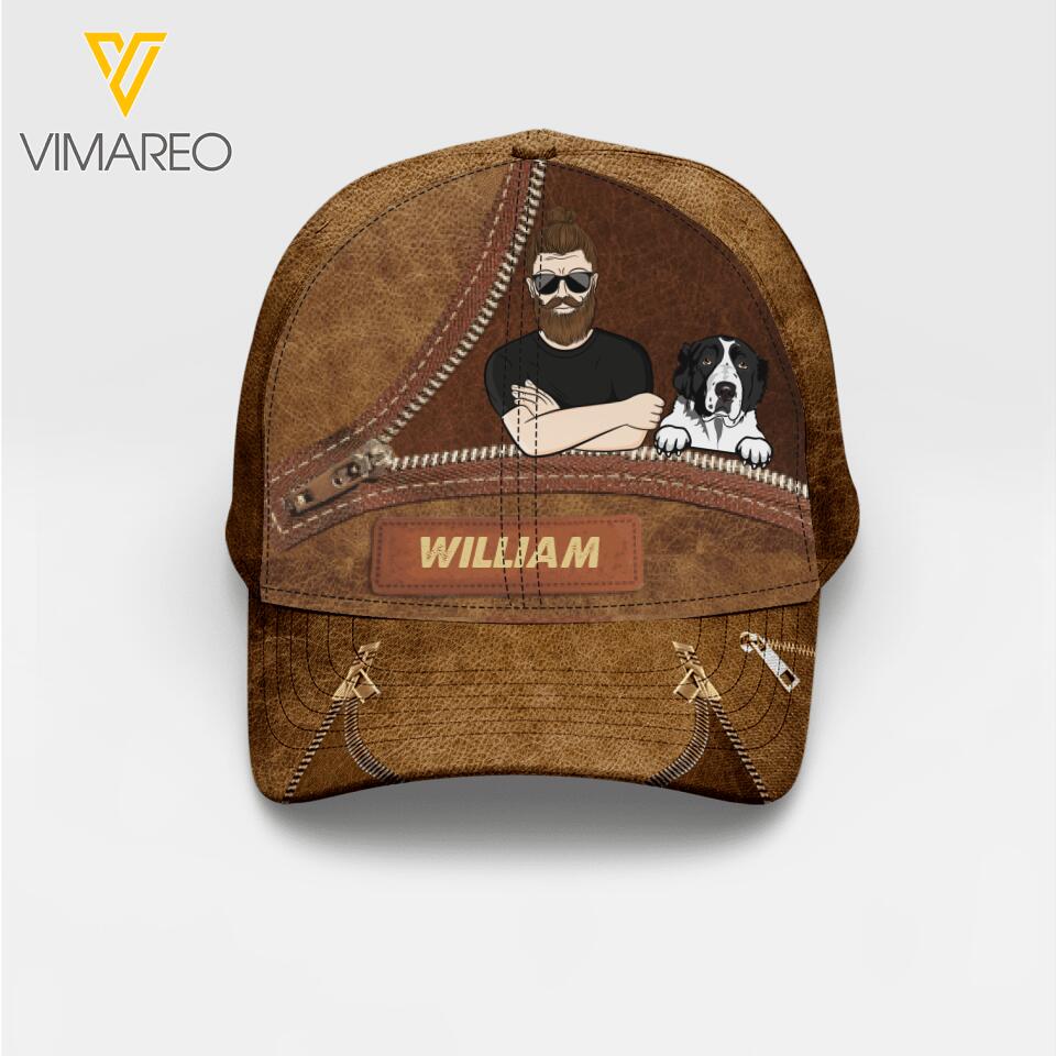 Personalized Dog Lover Man or Woman Peaked Cap Printed NQHC0405