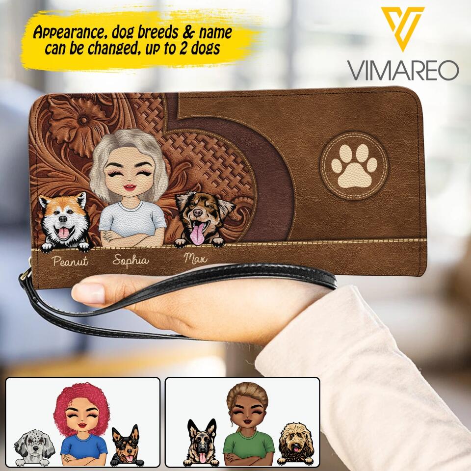 Personalized Dog Lovers Woman Clutch Purse NQDT0405