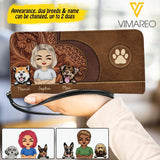 Personalized Dog Lovers Woman Clutch Purse NQDT0405
