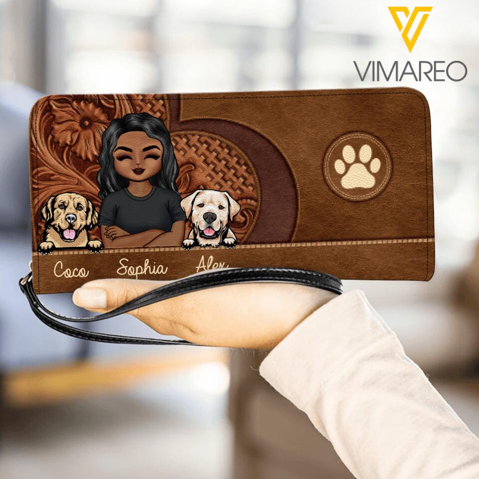 Personalized Dog Lovers Woman Clutch Purse NQDT0405