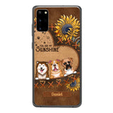 Personalized Dog Are My Sunshine Phone Case Printed 22MAY-DT05