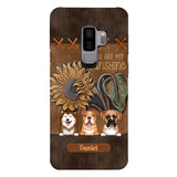 Personalized Dog Are My Sunshine Phone Case Printed 22MAY-HC05
