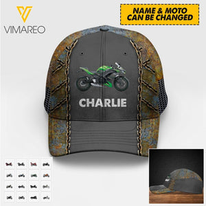 Personalized Biker Motocross Peaked Cap Printed NQHC0505