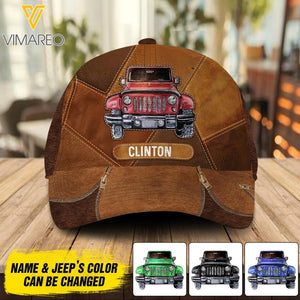 Personalized Jeep Peaked Cap Printed 22MAY-DT05
