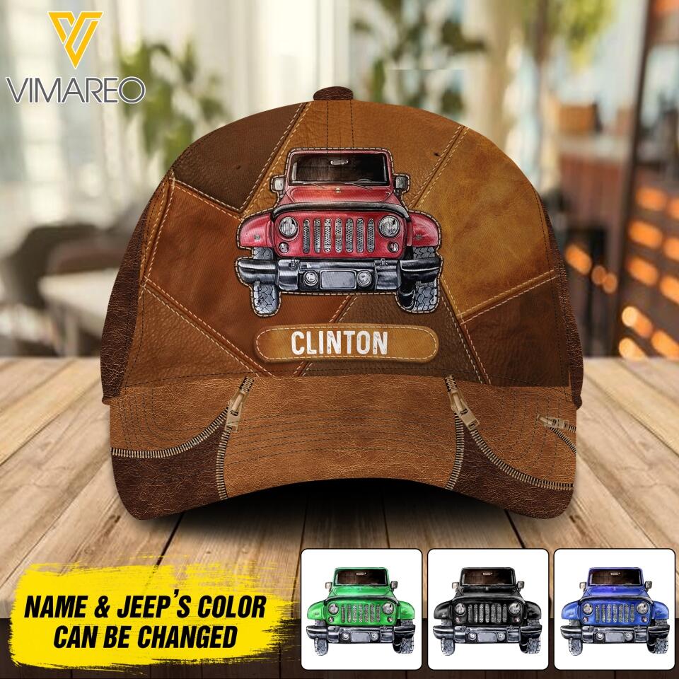 Personalized Jeep Peaked Cap Printed 22MAY-DT05