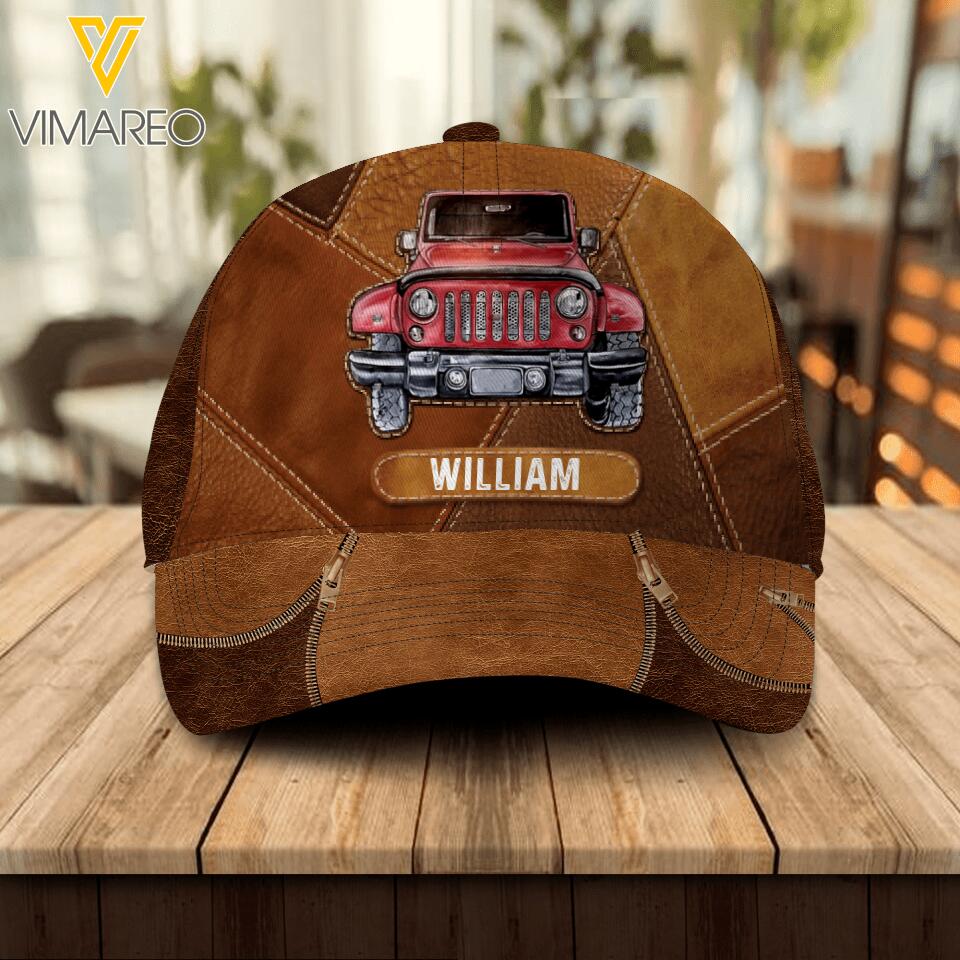 Personalized Jeep Peaked Cap Printed 22MAY-DT05