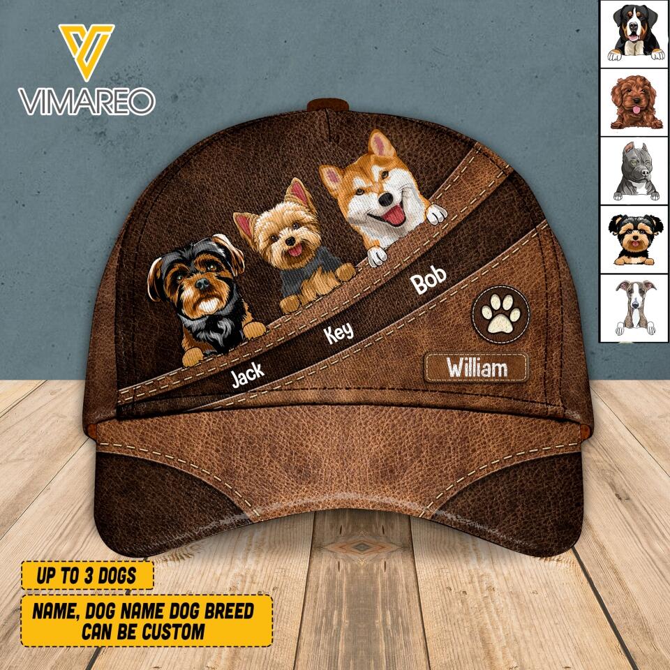 Personalized Dog Lover Peaked Cap Printed NQHQ0505