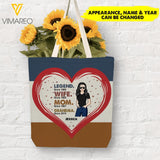 PERSONALIZED LEGEND WIFE MOM GRANDMA TOTE BAG NQHC0605
