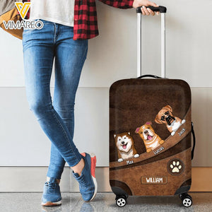 Personalized Dog Lovers Luggage Cover Printed NQVQ0605