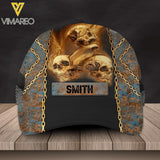 Personalized Skull Peaked Cap Printed NQDT0505