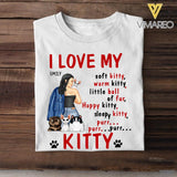 PERSONALIZED I LOVE MY KITTY CAT BREED TSHIRT QTTN0705