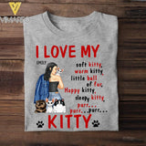 PERSONALIZED I LOVE MY KITTY CAT BREED TSHIRT QTTN0705