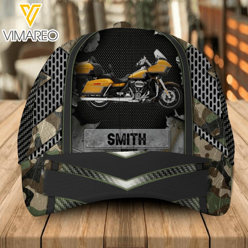 Personalized Motorcycle Peaked Cap Printed NQDT0705