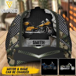 Personalized Motorcycle Peaked Cap Printed NQDT0705