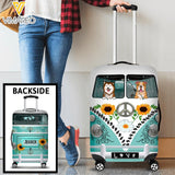 DH Personalized Dog Lover Luggage Cover Printed DT095