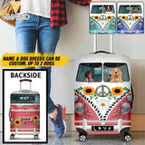 DH Personalized Dog Lover Luggage Cover Printed DT095