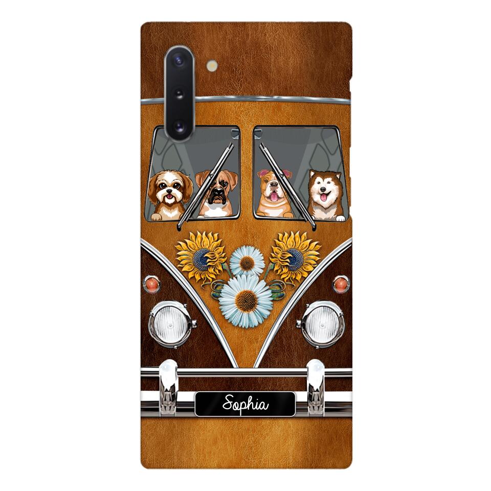 Personalized Dog Sunflower Phone Case Printed 22MAY-DT09