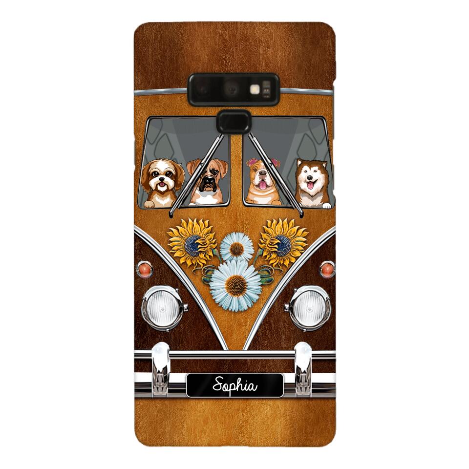 Personalized Dog Sunflower Phone Case Printed 22MAY-DT09