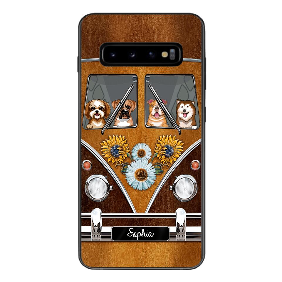 Personalized Dog Sunflower Phone Case Printed 22MAY-DT09