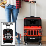 Personalized Jeep Lover Luggage Cover Printed 22MAY-DT10