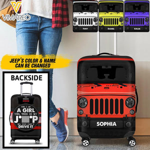 Personalized Jeep Lover Luggage Cover Printed 22MAY-DT10