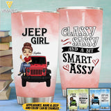 Personalized Jeep Girl Tumbler Printed 22MAY-LN10