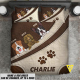 PERSONALIZED DOG LOVERS BEDDING SET NQHC1005