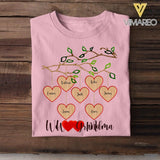 PERSONALIZED LOVE GRANDMA OR MOM KID NAME HEART TSHIRT NQDT1105