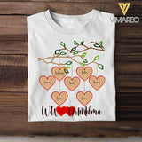 PERSONALIZED LOVE GRANDMA OR MOM KID NAME HEART TSHIRT NQDT1105