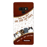 Coque de téléphone personnalisée pour amoureux des chats imprimée 22MAY-DT12
