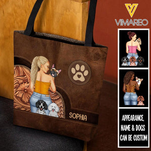 PERSONALIZED DOG LOVERS TOTE BAG NQTN1205