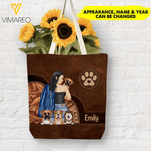 PERSONALIZED DOG LOVERS TOTE BAG NQTN1205