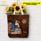 PERSONALIZED DOG LOVERS TOTE BAG NQTN1205