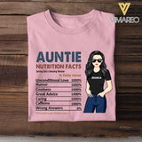 PERSONALIZED AUNTIE NUTRITION FACTS  TSHIRTS NQHC1305