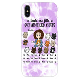 Personalized Girl Love Cat Phone Case Printed 22MAY-HQ13