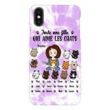 Personalized Girl Love Cat Phone Case Printed 22MAY-HQ13