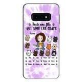 Personalized Girl Love Cat Phone Case Printed 22MAY-HQ13