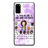 Personalized Girl Love Cat Phone Case Printed 22MAY-HQ13