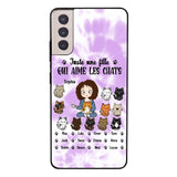 Personalized Girl Love Cat Phone Case Printed 22MAY-HQ13