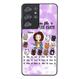 Personalized Girl Love Cat Phone Case Printed 22MAY-HQ13