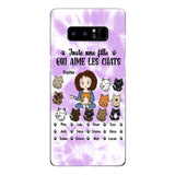 Personalized Girl Love Cat Phone Case Printed 22MAY-HQ13