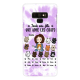 Personalized Girl Love Cat Phone Case Printed 22MAY-HQ13