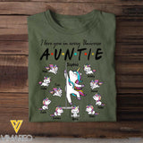 DH Personalized Auntie Tshirt Printed HC1305