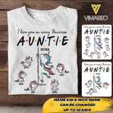 DH Personalized Auntie Tshirt Printed HC1305