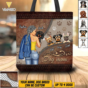 PERSONALIZED DOG MOM TOTE BAG NQVQ1305