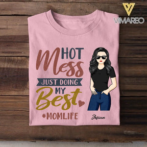 PERSONALIZED HOT MES JUST DOING MY BEST MOMLIFE TSHIRT NQVQ1305