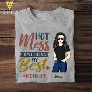 PERSONALIZED HOT MES JUST DOING MY BEST MOMLIFE TSHIRT NQVQ1305