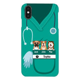Personalized Nurse Love Dog Phone Case Printed 22MAY-HQ16