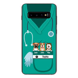Personalized Nurse Love Dog Phone Case Printed 22MAY-HQ16